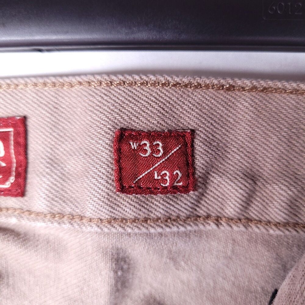 Lucky Brand Jeans Mens 33x32 Brown 121 Slim Cone Denim - Picture 7 of 15